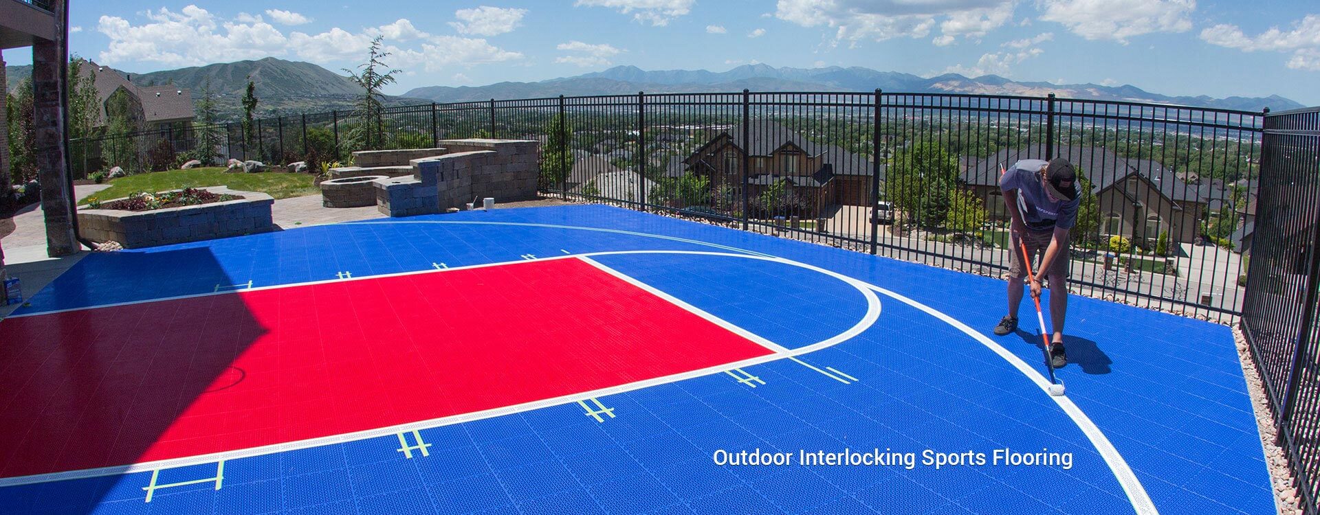 Outdoor Interlocking Sports Flooring