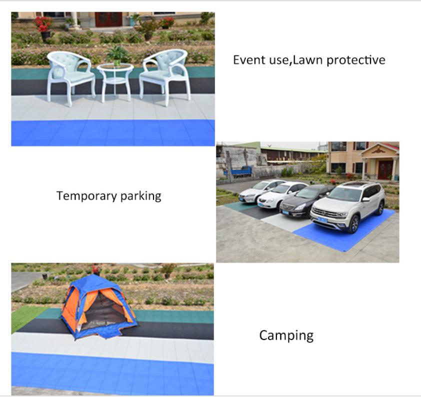 Multi-functional wood grain PP flooring